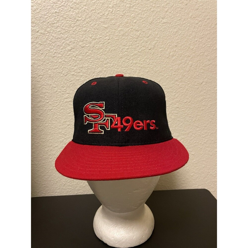 San Francisco 49ers New Era  6-7/8 Fitted Hat Cap In Excellent Condition